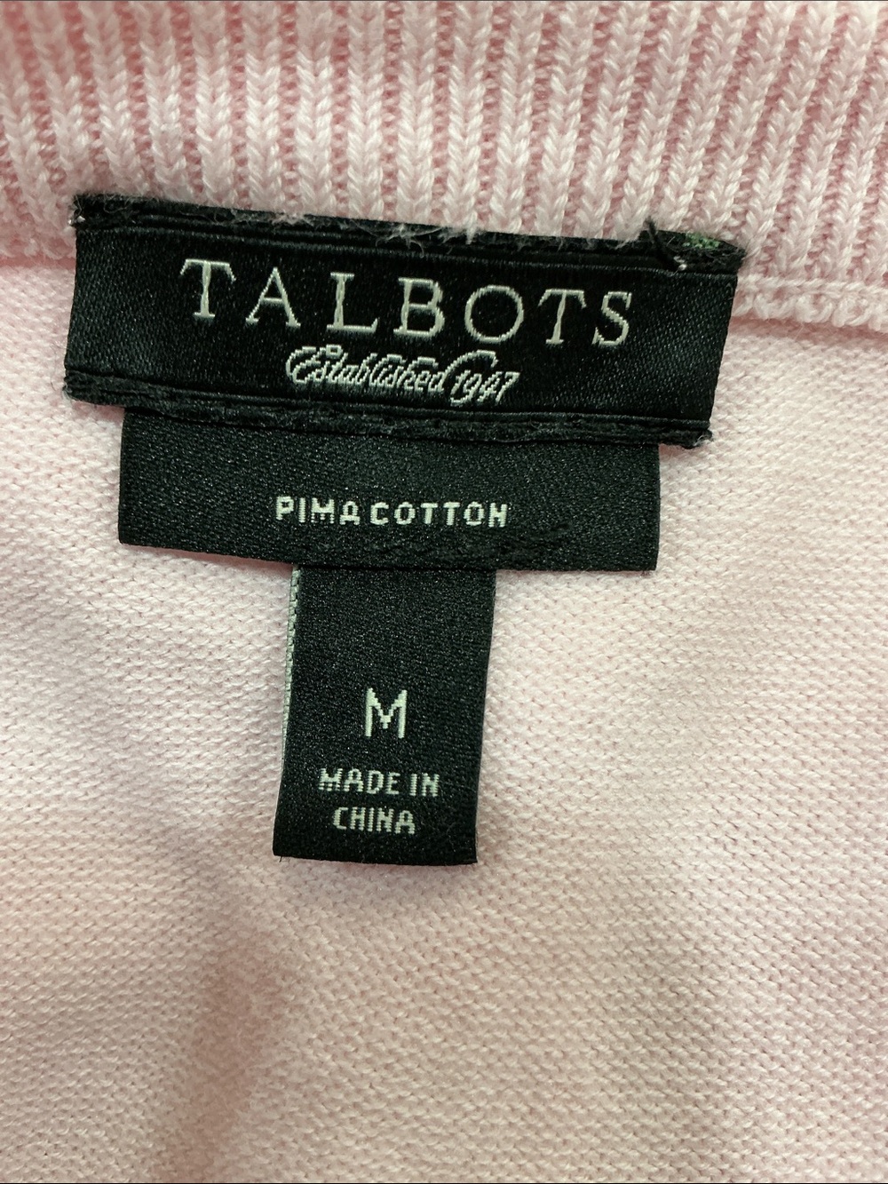 Talbots Light Pink Button-Front Cardigan - Picture 4 of 5